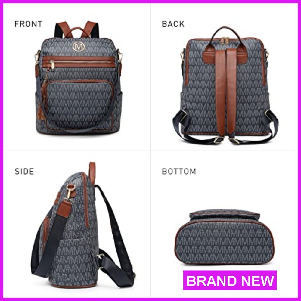 Large Convertible Backpack Purse Versatile Travel… - image 6